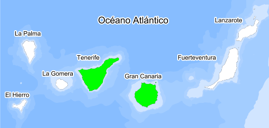 Clique aqui para ver a distribuição detalhada nas Ilhas Canárias Biodiversidade Databank