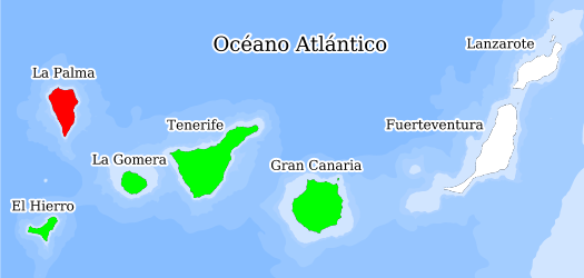 Distribuição das espécies nas ilhas Canárias Biodiversidade Databank