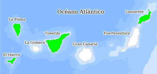 Répartition des espèces dans les îles Canaries Databank la biodiversité