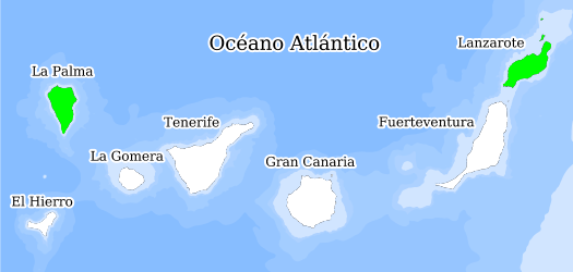 Répartition des espèces dans les îles Canaries Databank la biodiversité