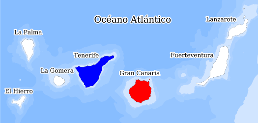 Répartition des espèces dans les îles Canaries Databank la biodiversité