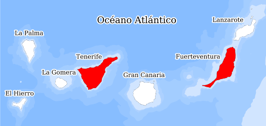 Répartition des espèces dans les îles Canaries Databank la biodiversité