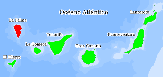 Répartition des espèces dans les îles Canaries Databank la biodiversité