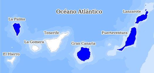 Répartition des espèces dans les îles Canaries Databank la biodiversité