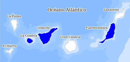 Répartition des espèces dans les îles Canaries Databank la biodiversité
