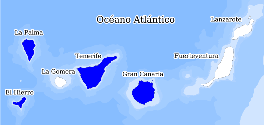 Répartition des espèces dans les îles Canaries Databank la biodiversité