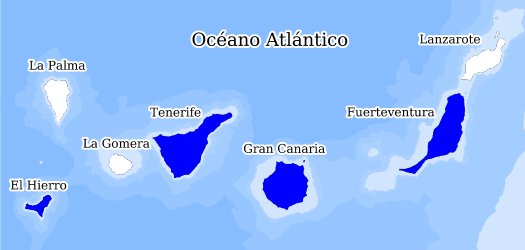 Répartition des espèces dans les îles Canaries Databank la biodiversité