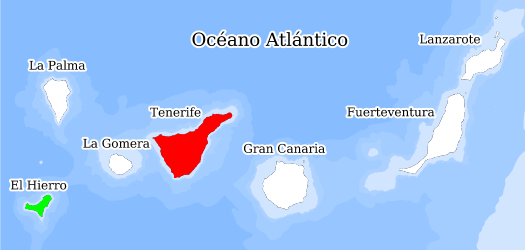 Pulse para ver la distribución detallada en el Banco de Datos de Biodiversidad de Canarias