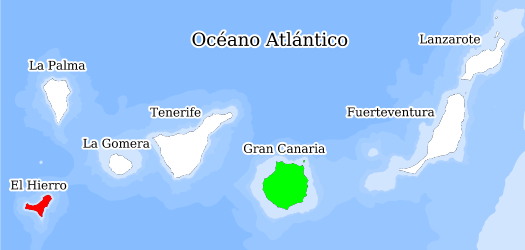 Répartition des espèces dans les îles Canaries Databank la biodiversité